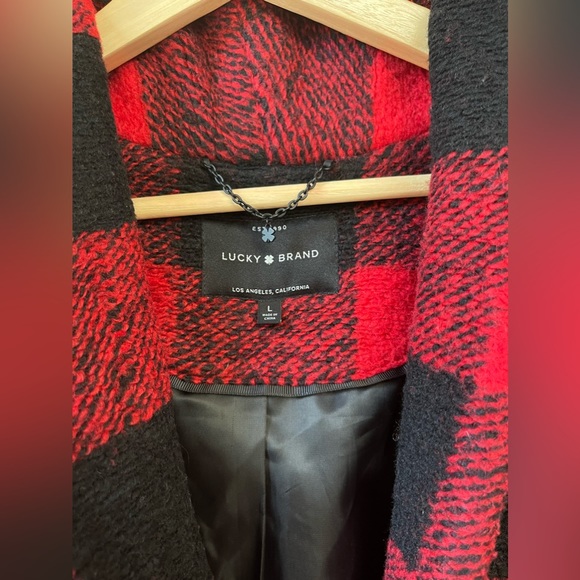 Lucky Brand Buffalo Check Coat | Large - Picture 12 of 13